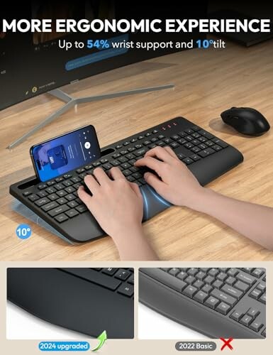 SABLUTE Wireless Keyboard and Mouse Combo