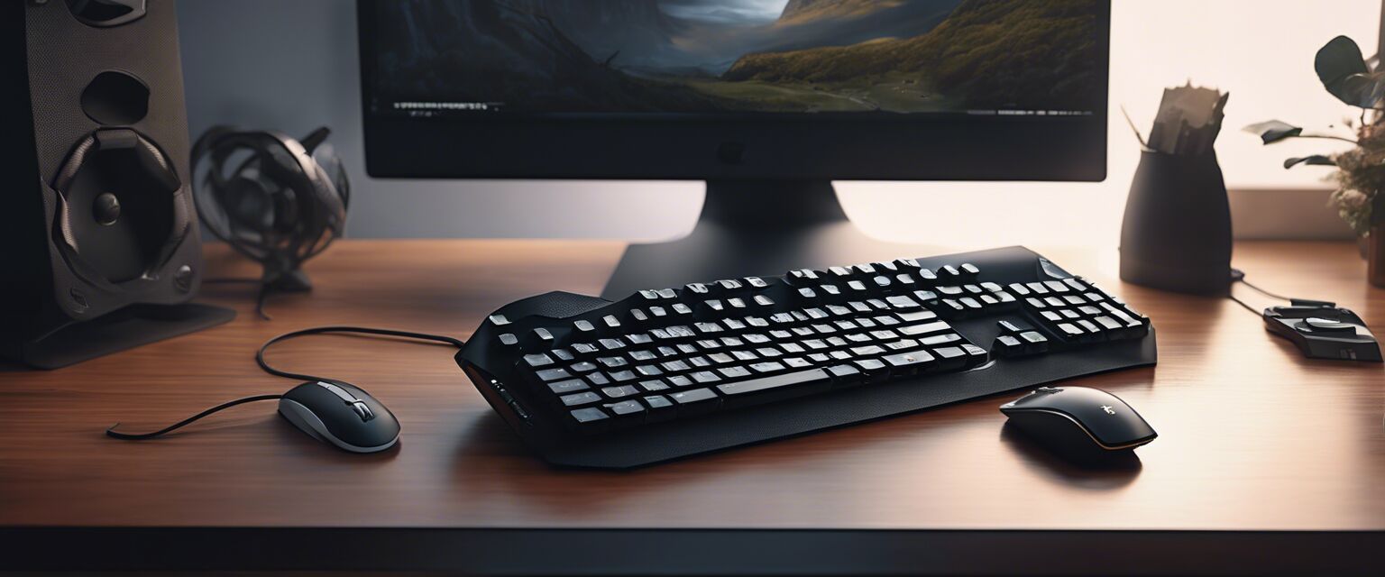 Ergonomic keyboard and mouse combo